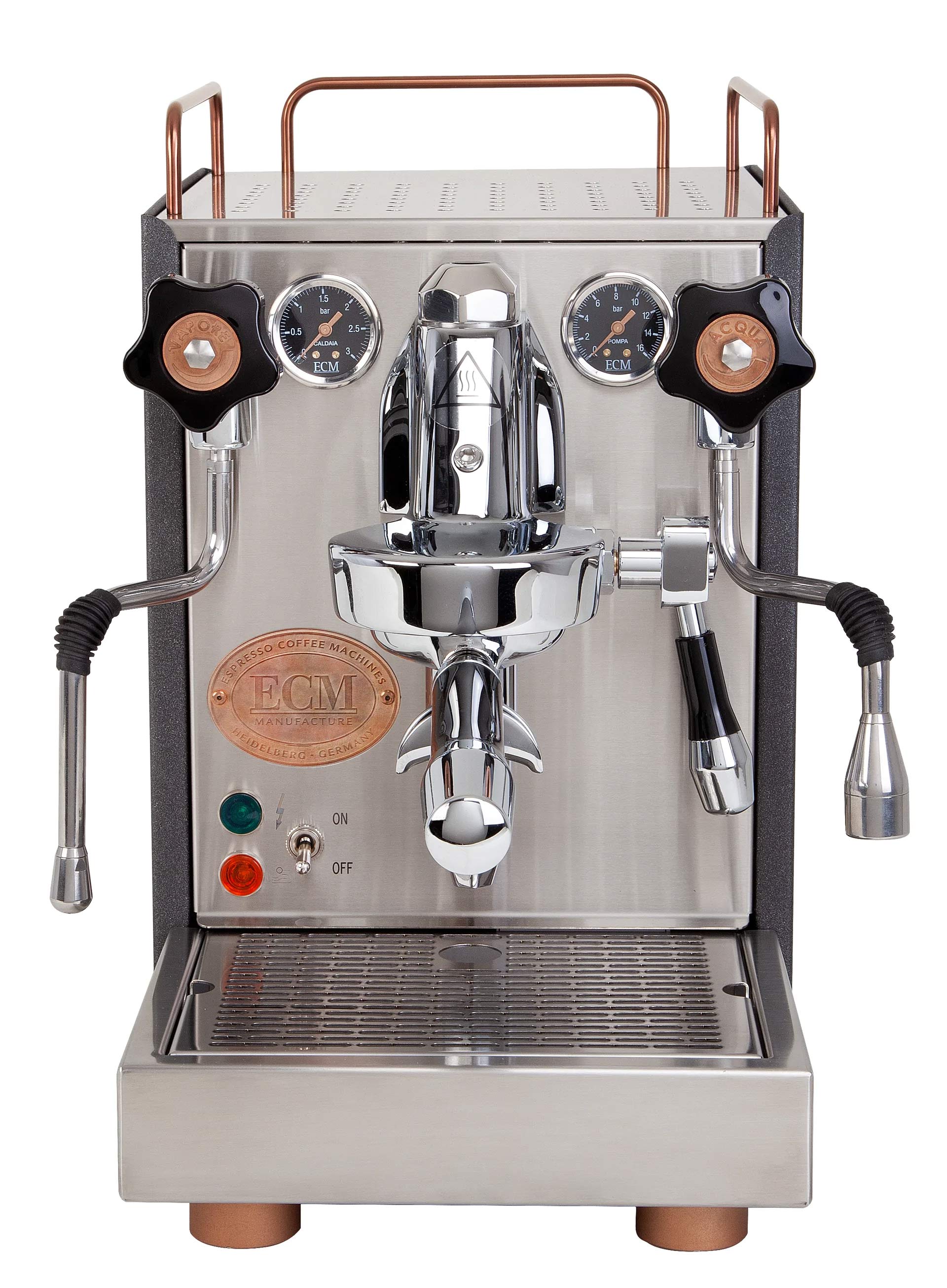 ECM - Mechanika VI Slim Heritage Line - Slimmad espressomaskin med koppardetaljer - 7