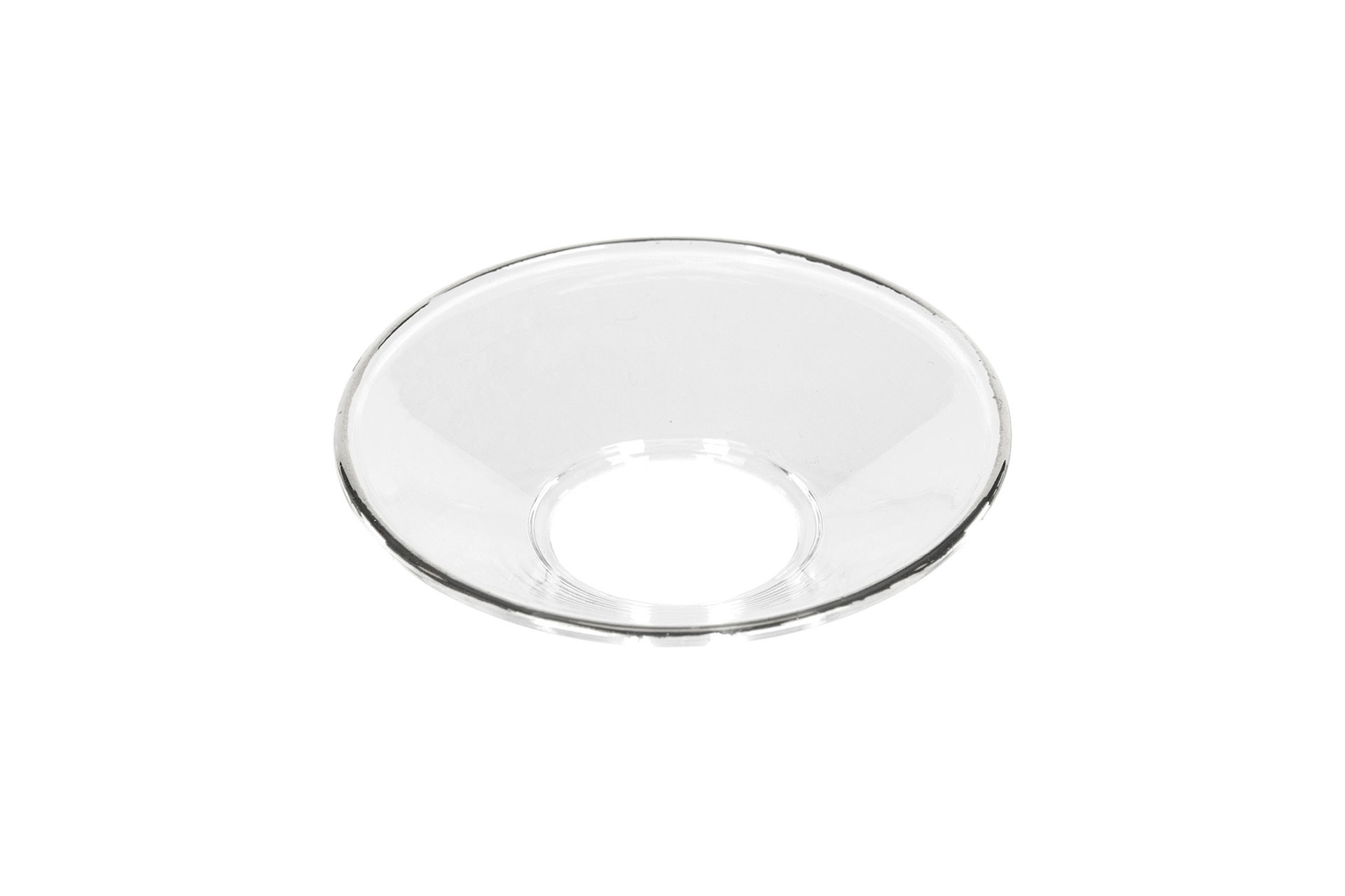 Ljusmanschett i glas med silverkant, 4 pack