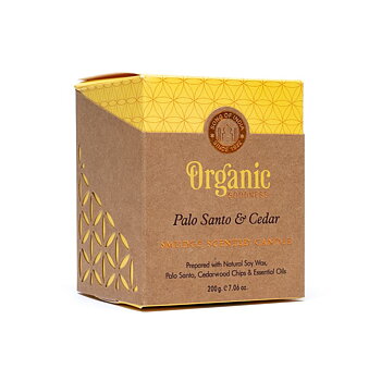 Organic Goodness scented candle Palo Santo & Cedar