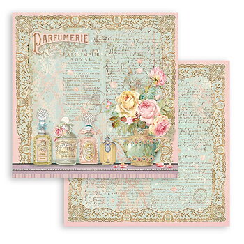 Stamperia - Rose Parfum - 10 olika dubbelsidiga ark 8x8"