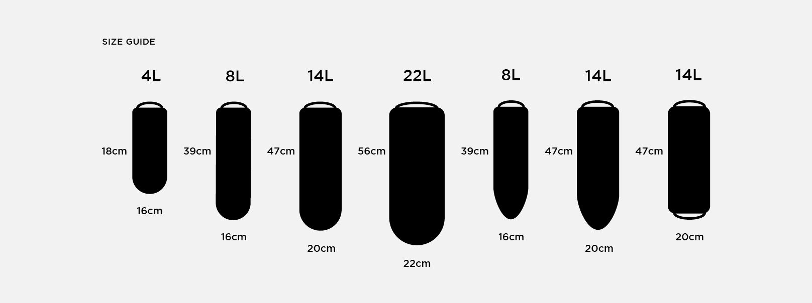 Restrap Dry Bag 14L Double Roll - 2