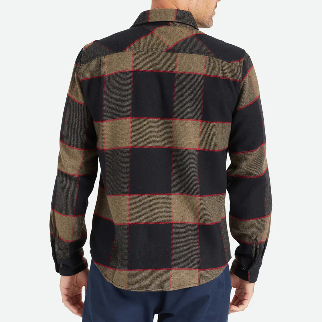 Brixton - Bowery Flannel Heather Grey/Charcoal - 2