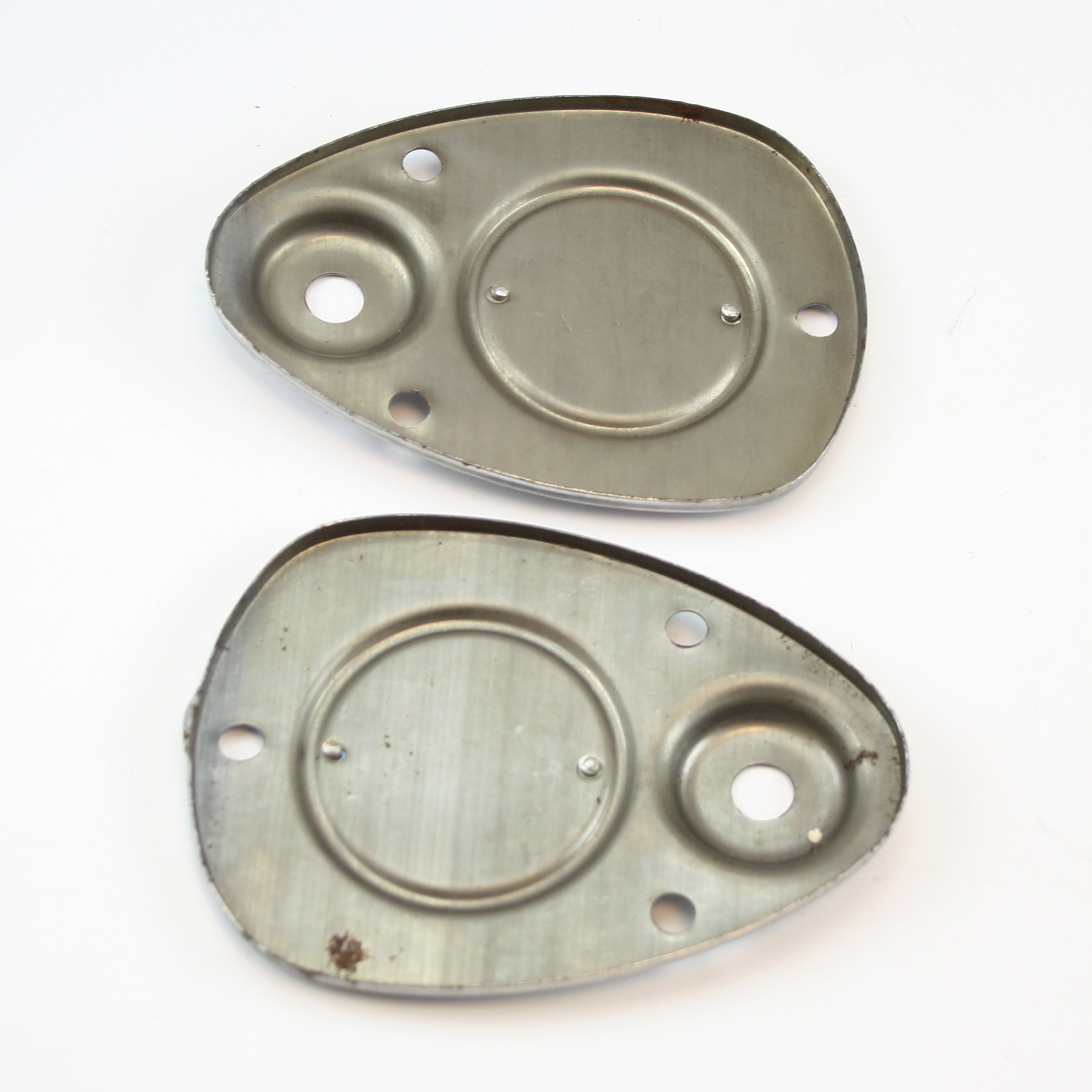 Kromatut etuhaarukan suojukset Lambretta D/LD + F V.2 NOS A193 - 2