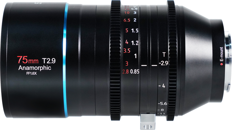 Sirui Venus 75mm T2.9 Full-frame Anamorphic 1.6x Lens - 3