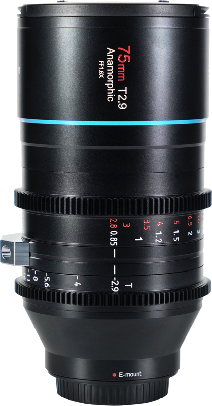 Sirui Venus 75mm T2.9 Full-frame Anamorphic 1.6x Lens