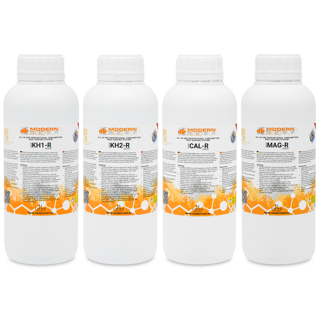 Modern Reef RKS (Reef-Keeping System) Refill Saver Version 5x1L Set (Creates 4x5L Set)