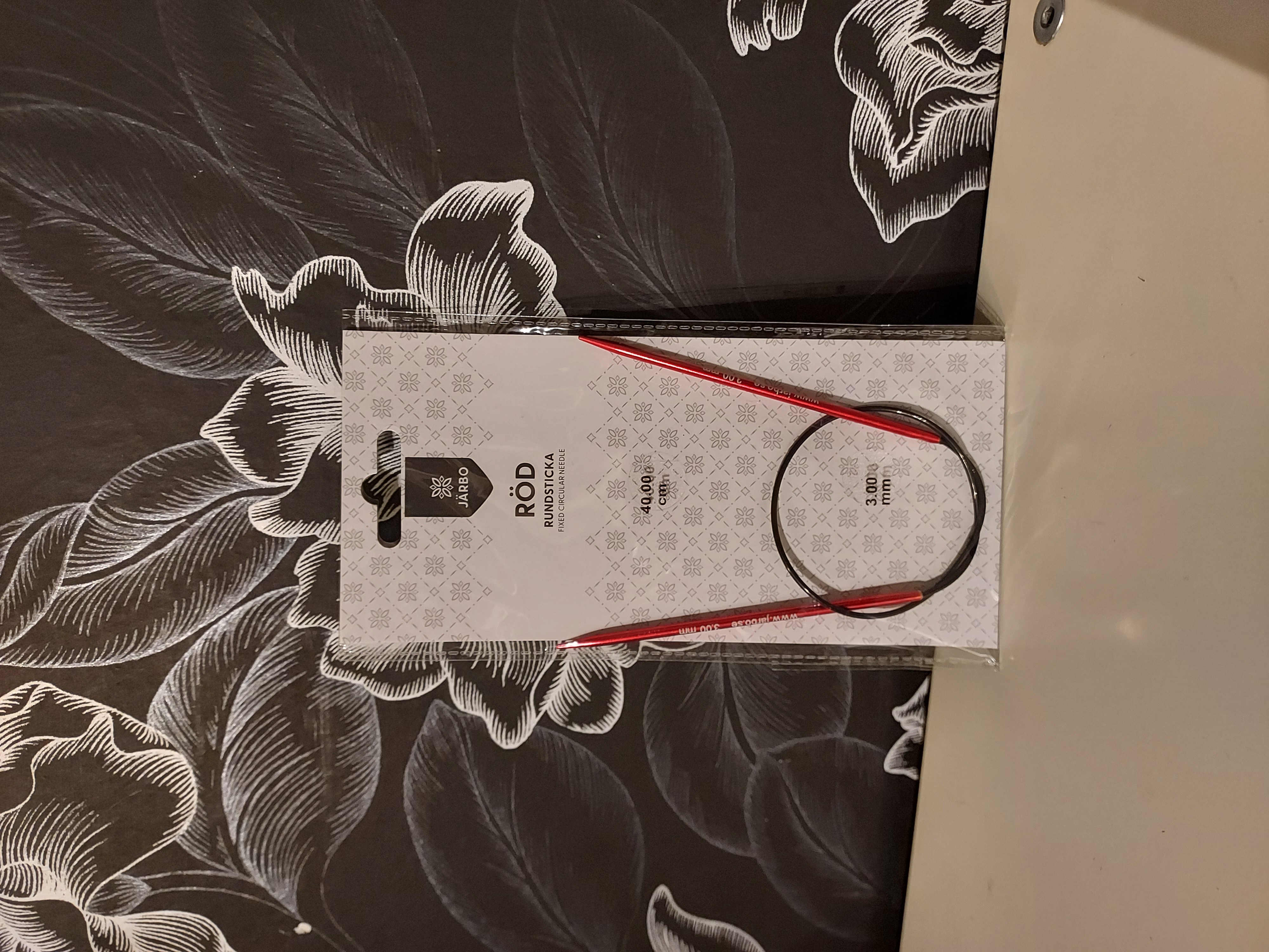 Rundsticka röd 40cm, 3.00 mm