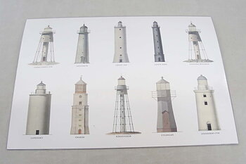 Lighthouses Sweden Placemat 30x40 cm