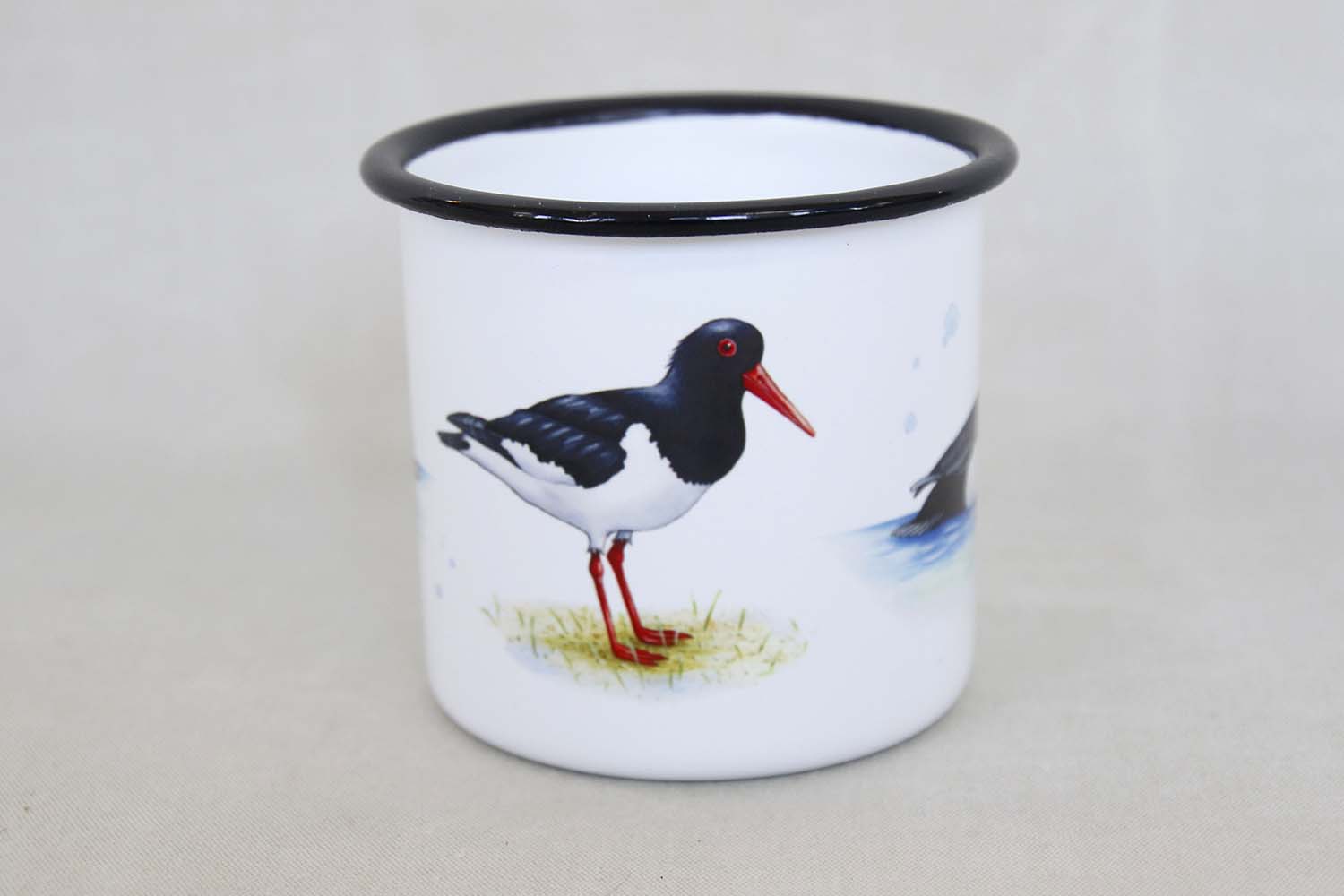 Fåglar Emaljmugg 8x9 cm
