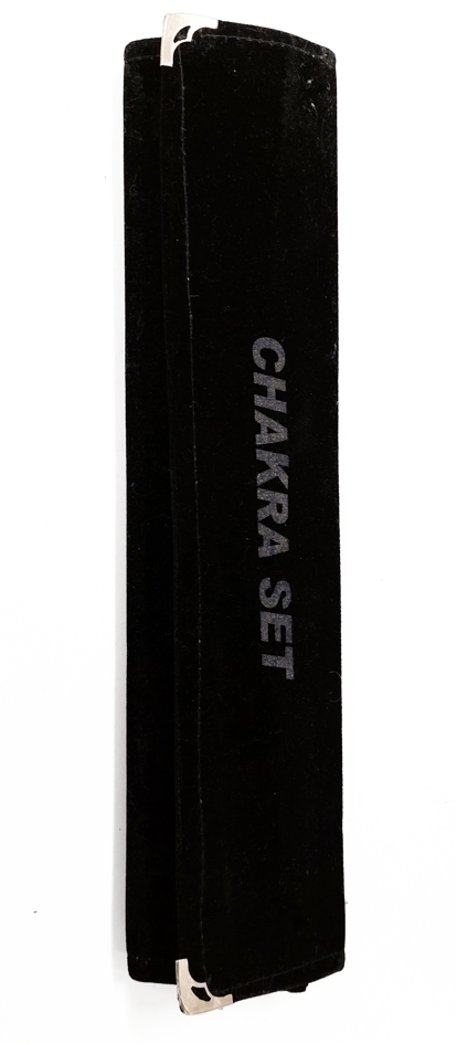 Sanskrit Chakra symboler på Hjärta Stenar /Hänge - 2