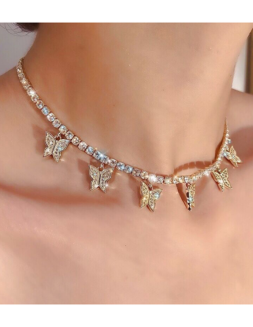 Halsband Fashion Beauty Butterfly