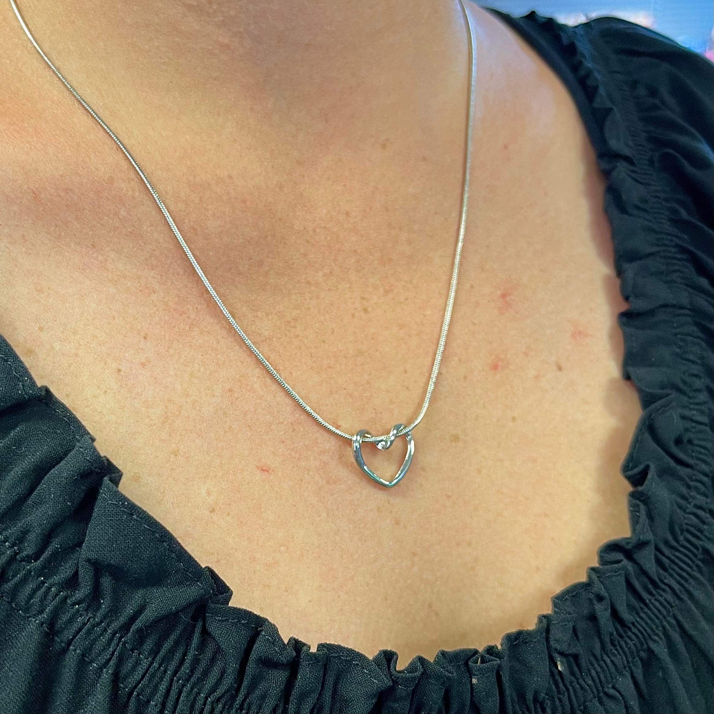 Halsband Fashion Silver Heart