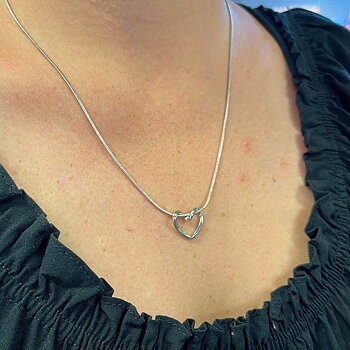 Halsband Fashion Silver Heart