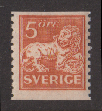 F 141ABz, 5 öre Stående Lejon **