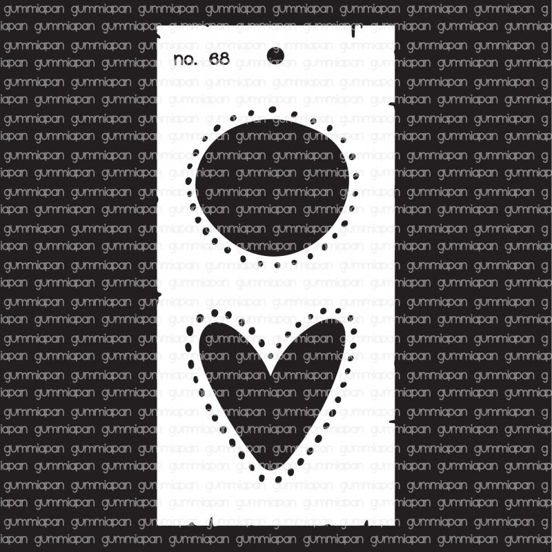 Gummiapan stencil No. 68