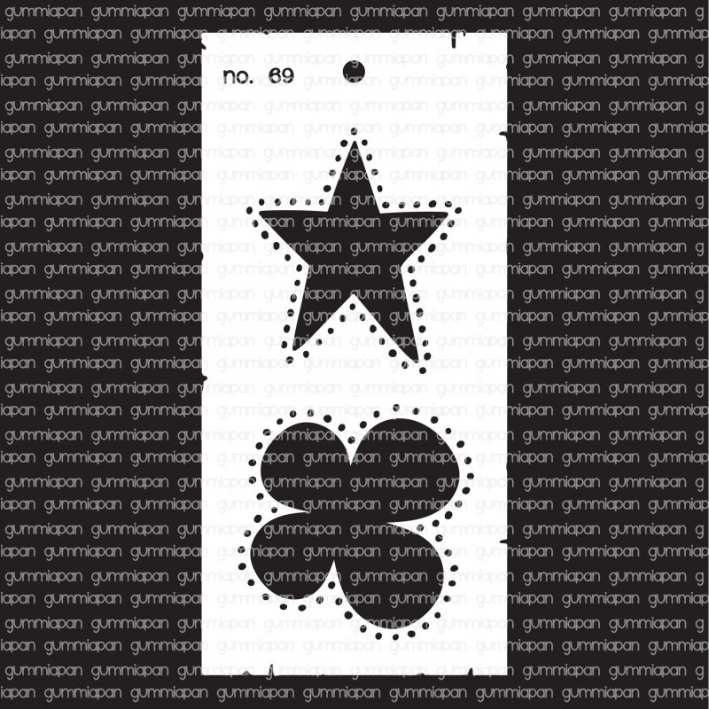 Gummiapan stencil No. 69