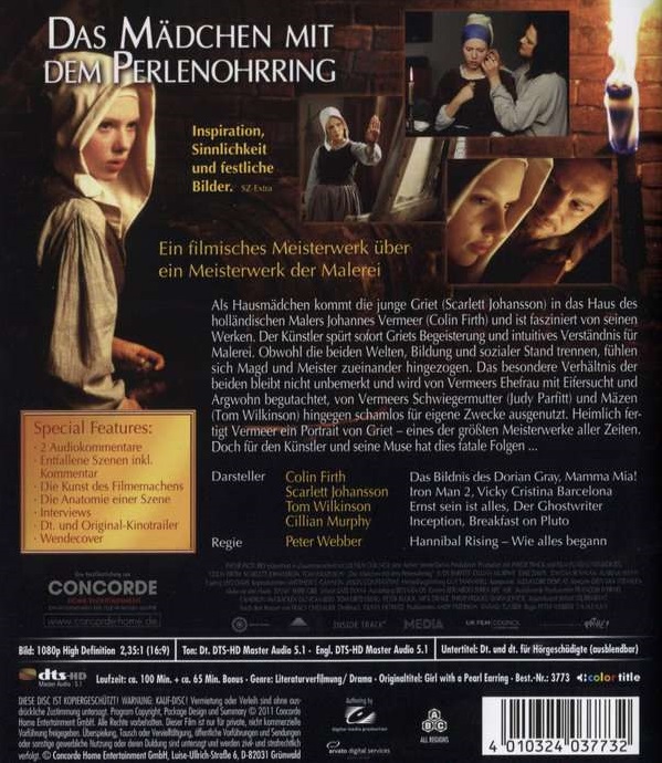 Girl with A Pearl Earring (ej svensk text) (Blu-ray) - 2