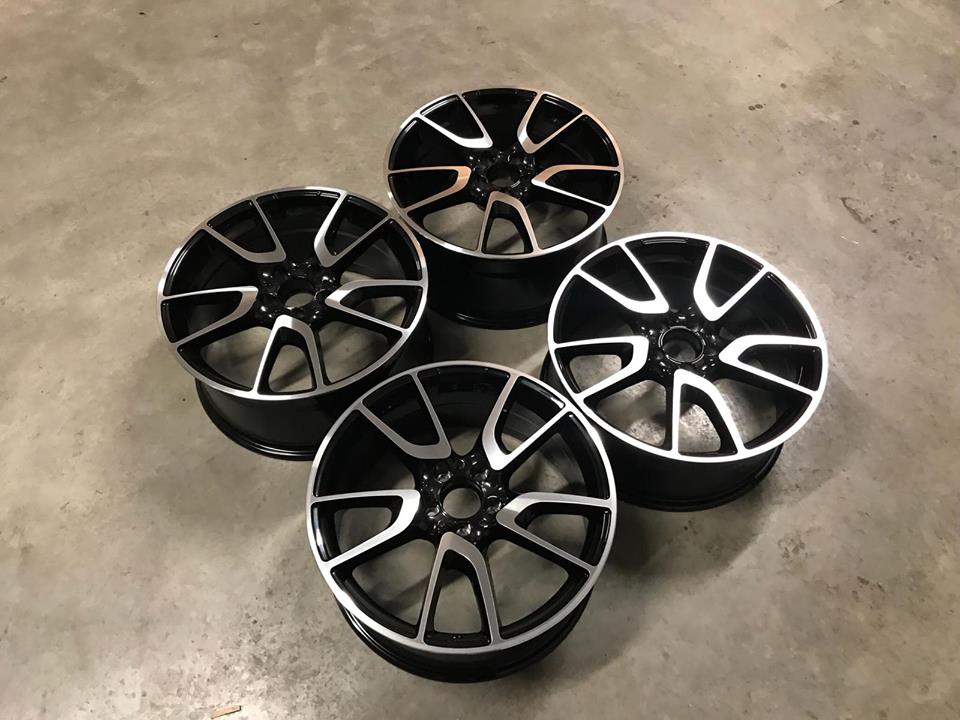 19" C43 style Black/polished 5x112 - 2