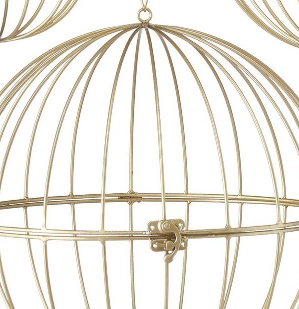 Klot guld smide ampel ljusklot 3 storlekar ljushållare  klassisk lantlig stil Gårdsromantik - 2