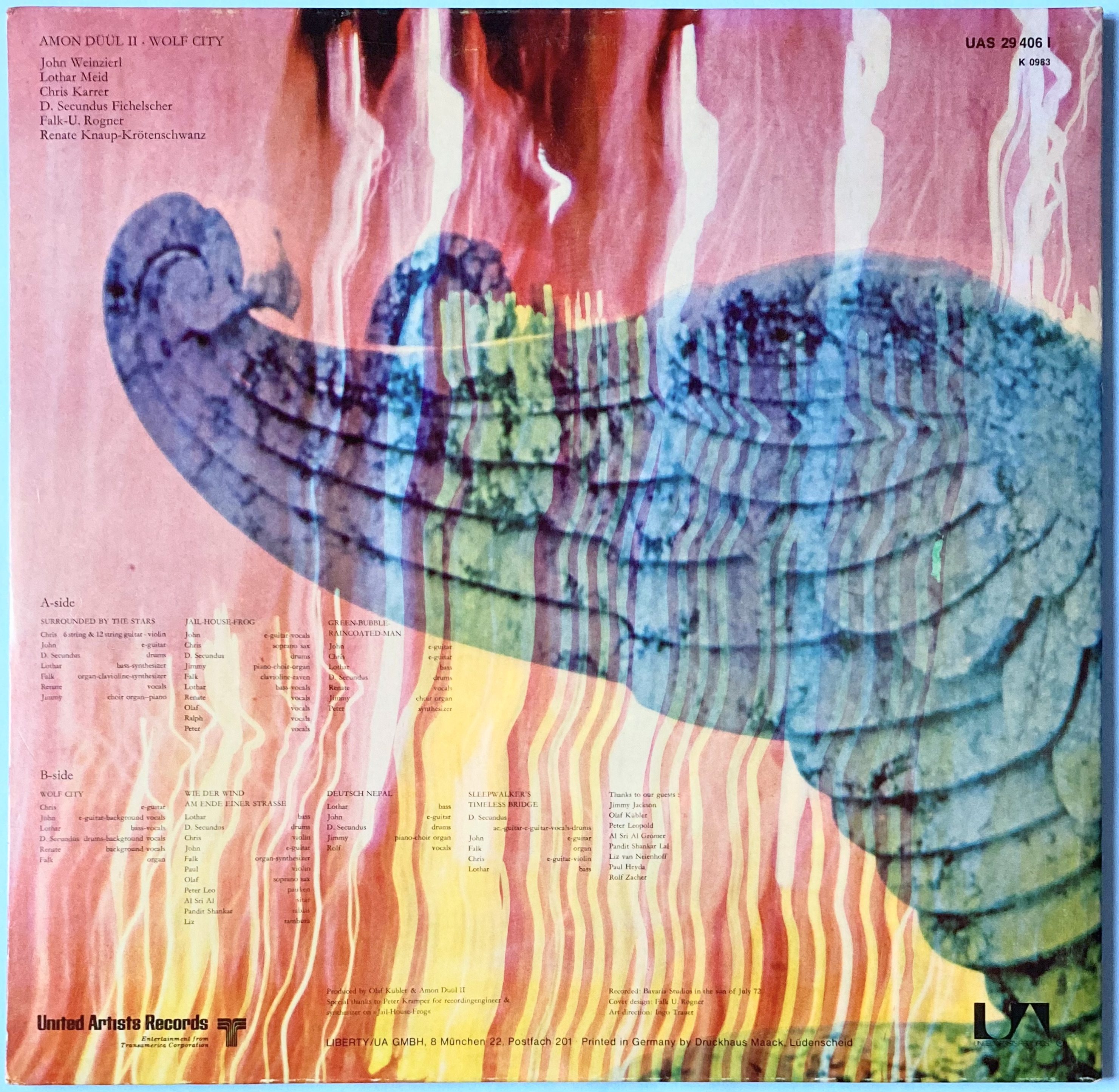 AMON DüüL II - Wolf city Ger-orig LP 1972 - 2