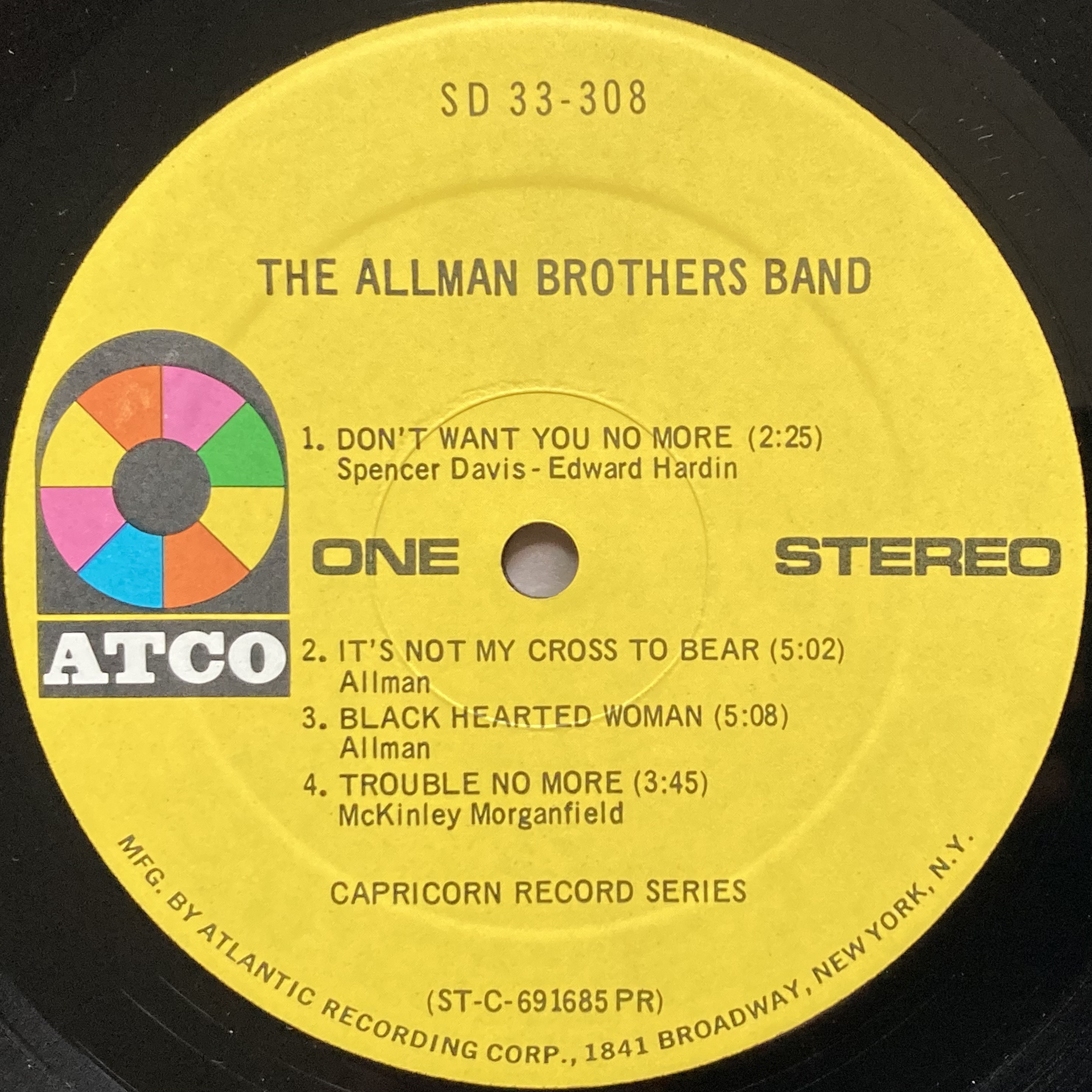 ALLMAN BROTHERS BAND - "same" US-orig LP 1969 - 4