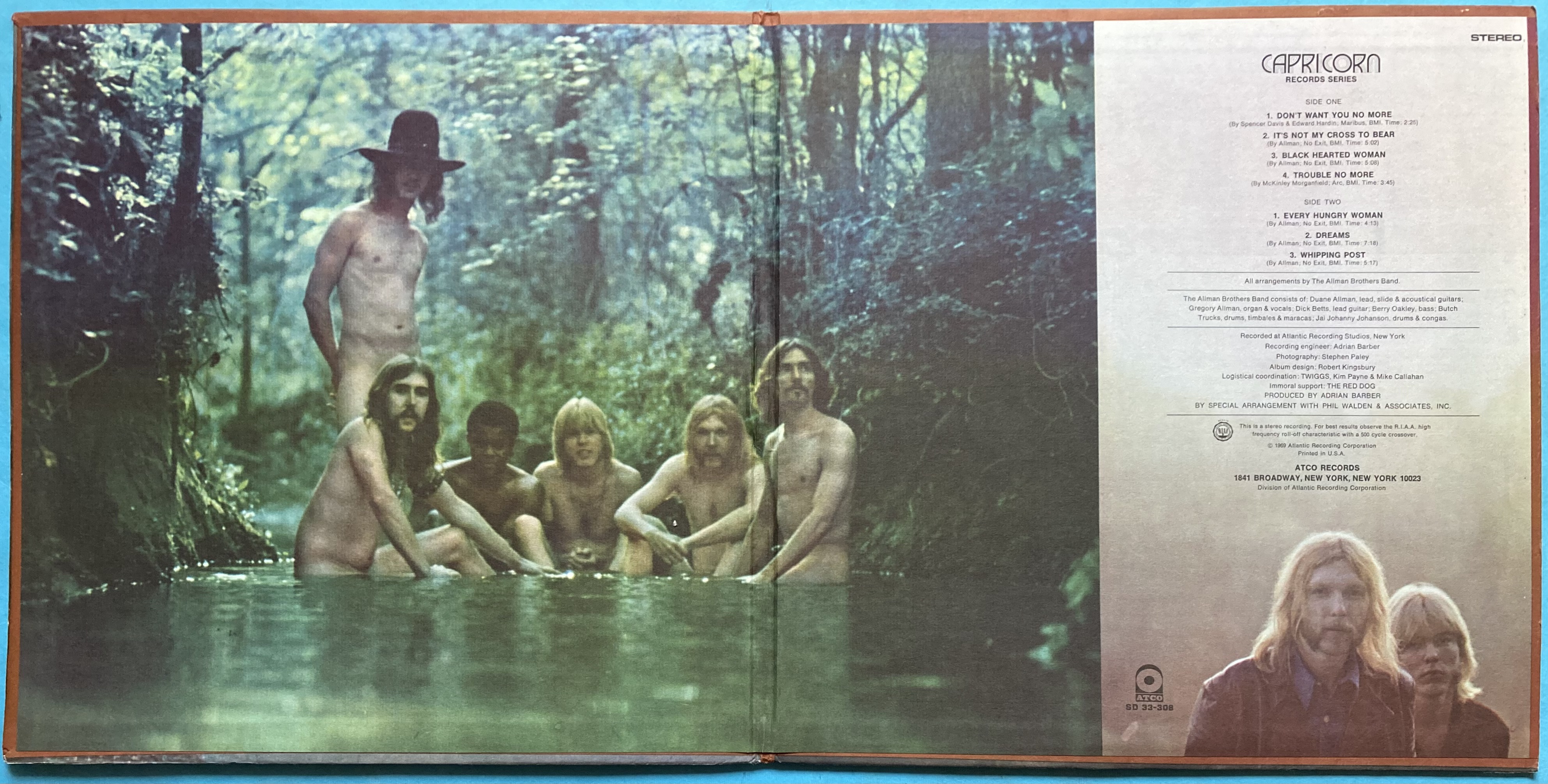 ALLMAN BROTHERS BAND - "same" US-orig LP 1969 - 3