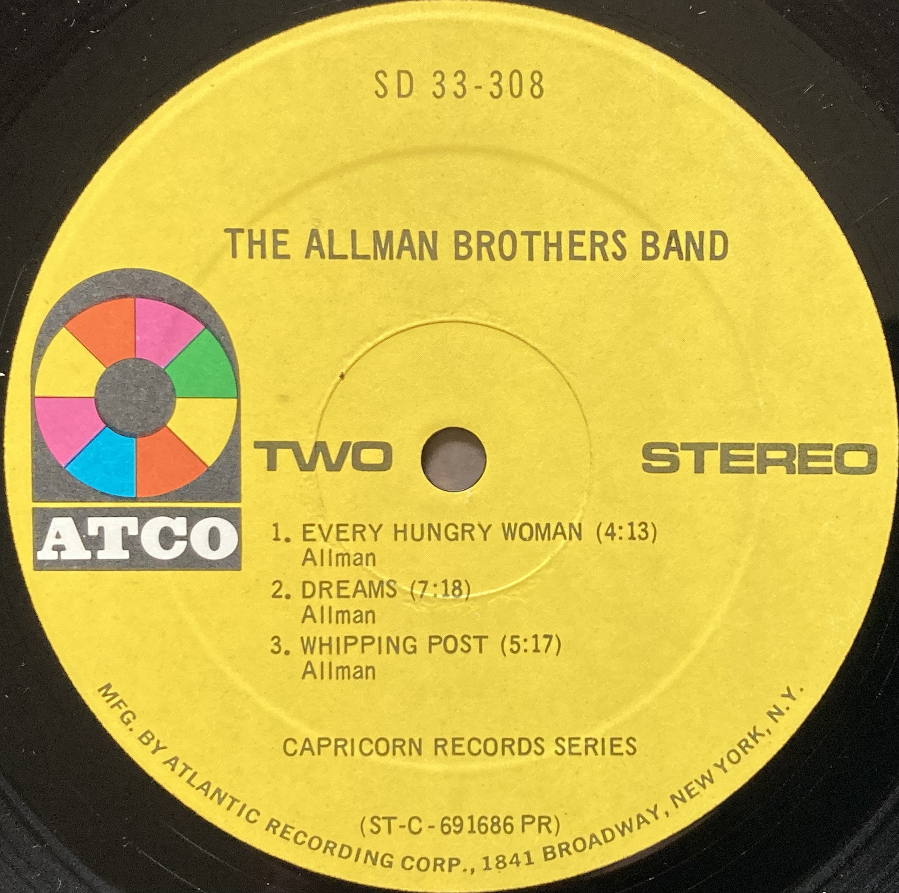 ALLMAN BROTHERS BAND - "same" US-orig LP 1969 - 5