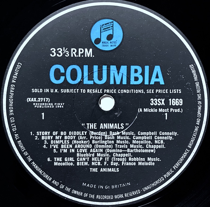 ANIMALS - "same" UK-orig LP 1964 - 3