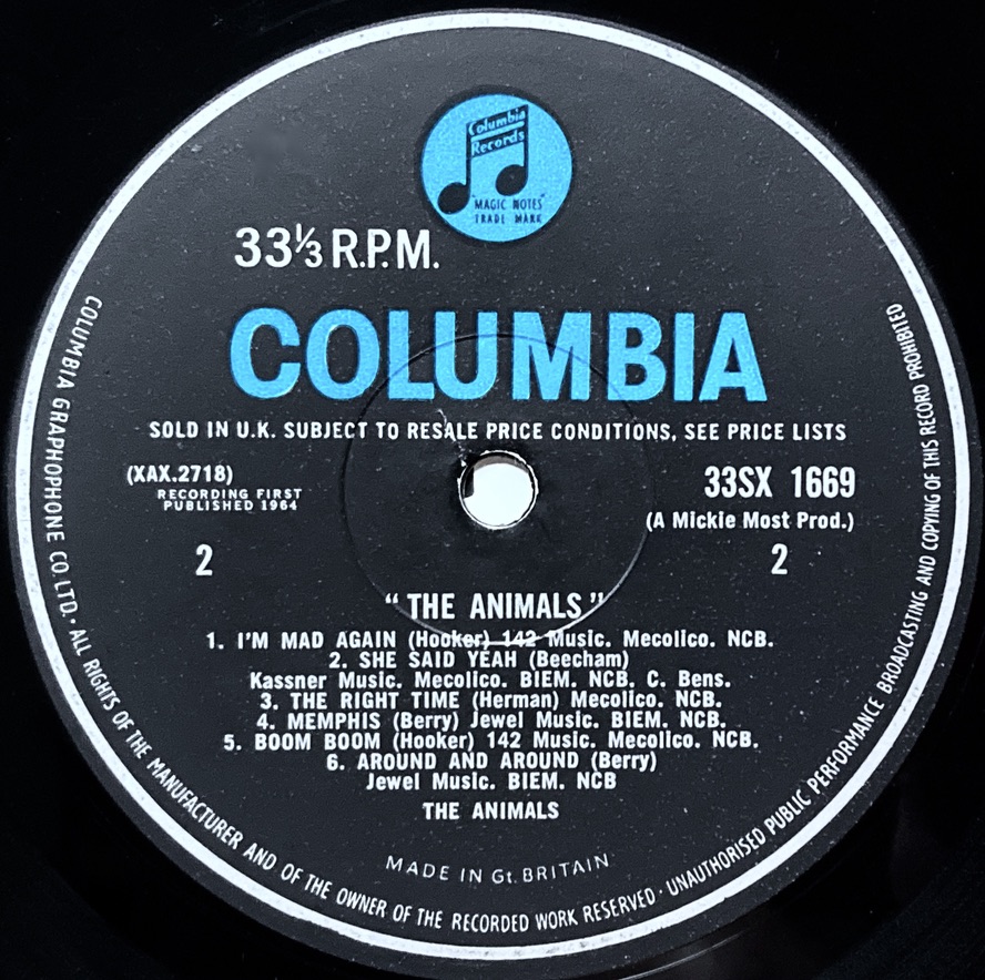 ANIMALS - "same" UK-orig LP 1964 - 4