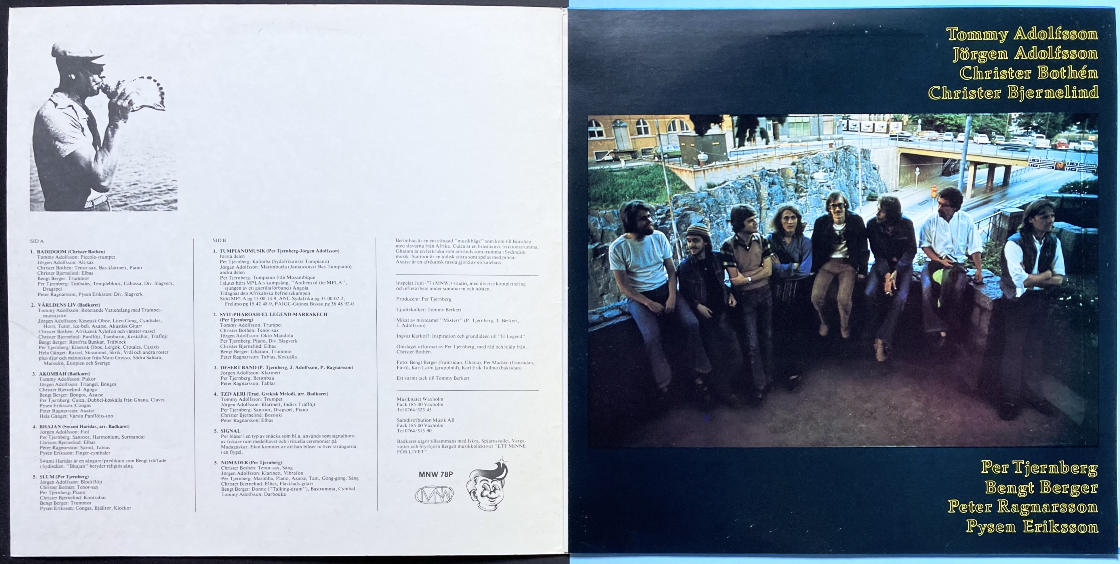 ARCHIMEDES BADKAR - Tre Swe-orig LP 1977 - 3