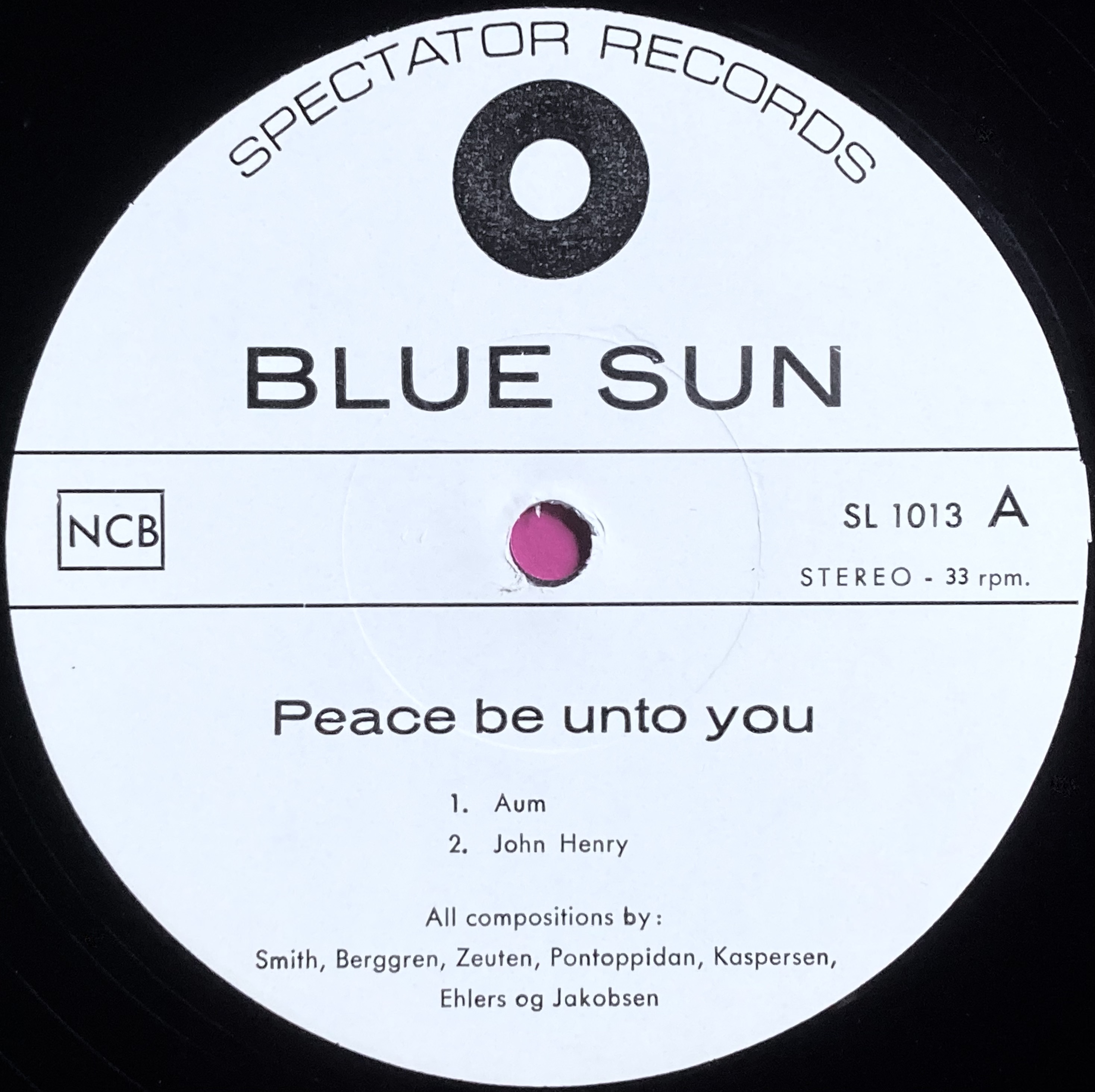 BLUE SUN - Peace be unto you Dansk-orig LP 1970 - 3