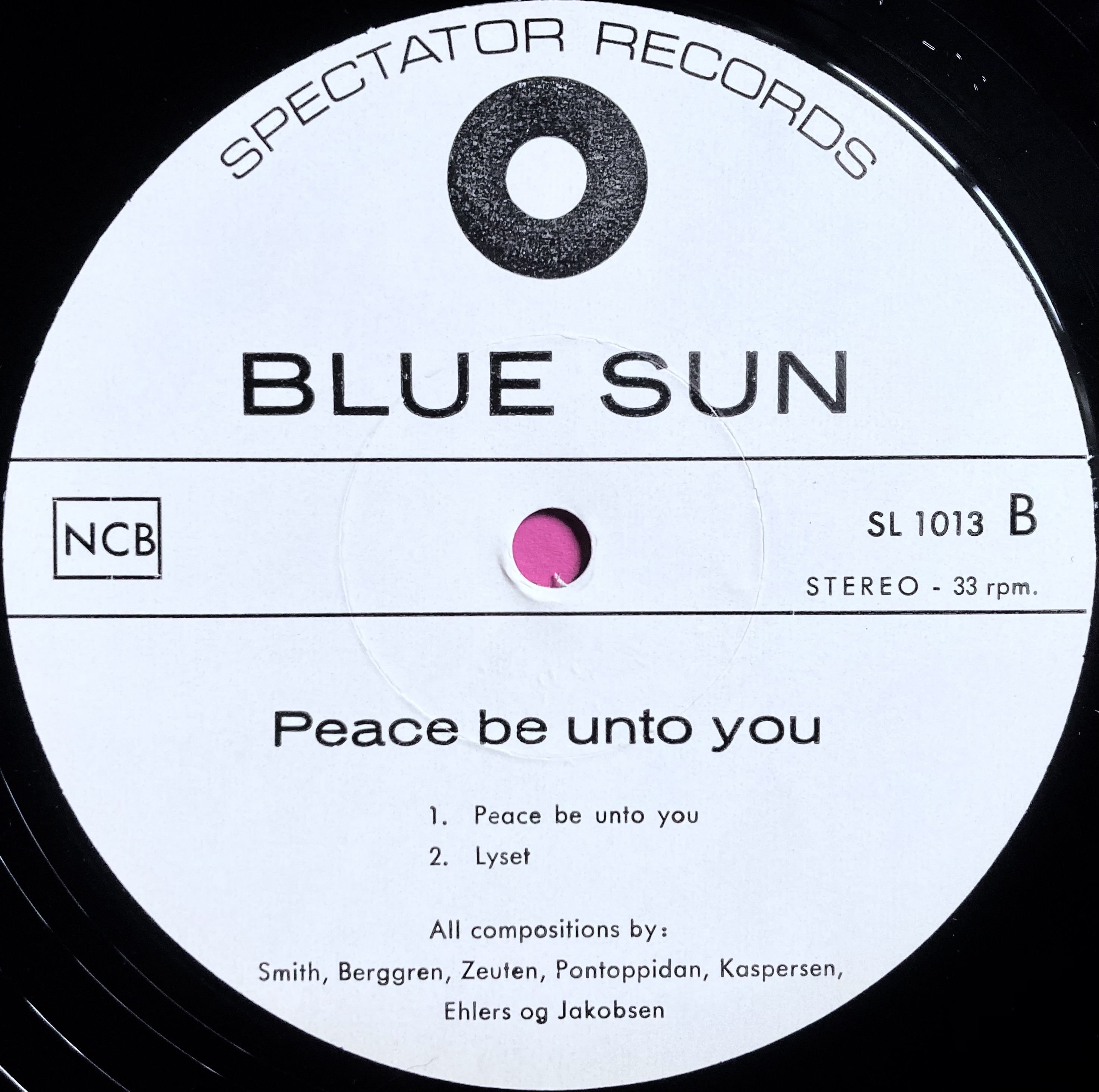 BLUE SUN - Peace be unto you Dansk-orig LP 1970 - 4