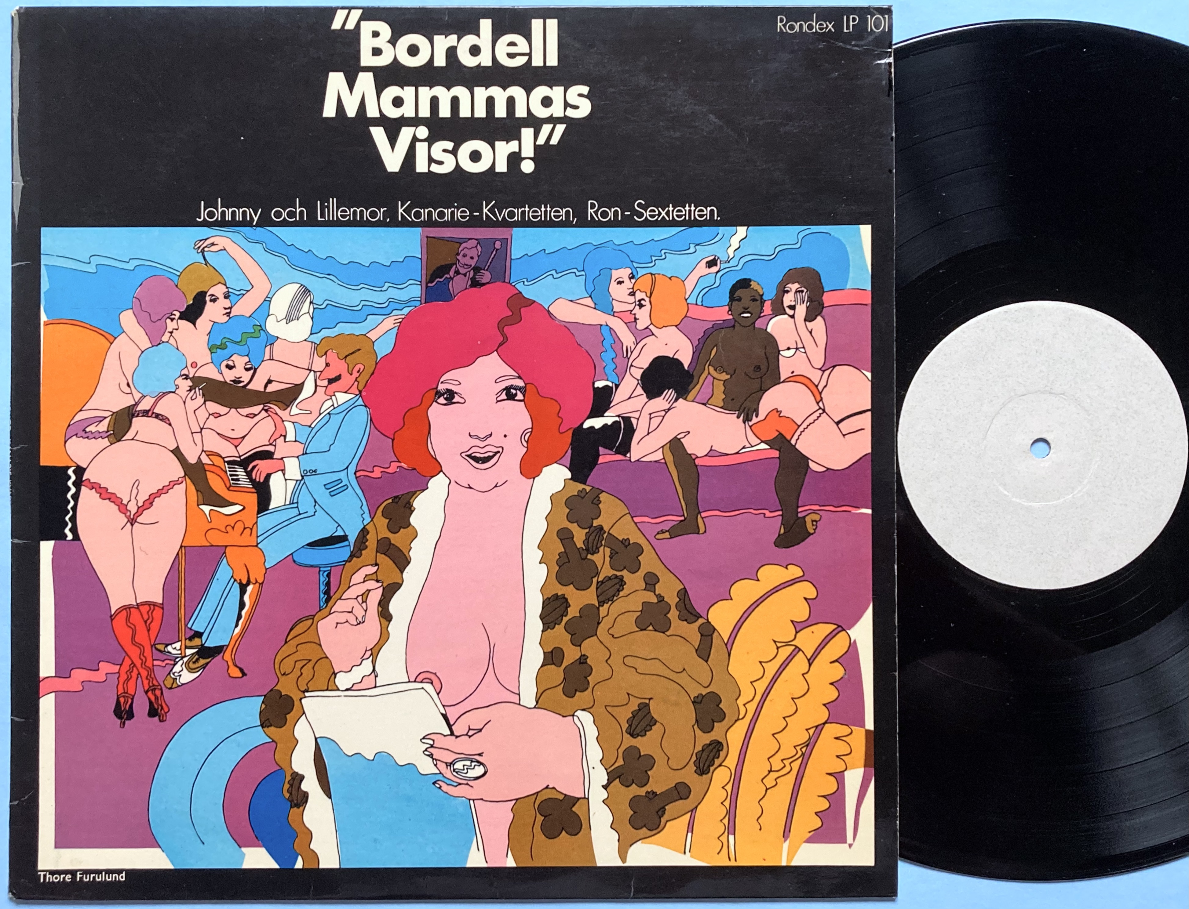 BORDELL MAMMAS VISOR - Swe-orig 1969 TESTPRESS LP + Häfte