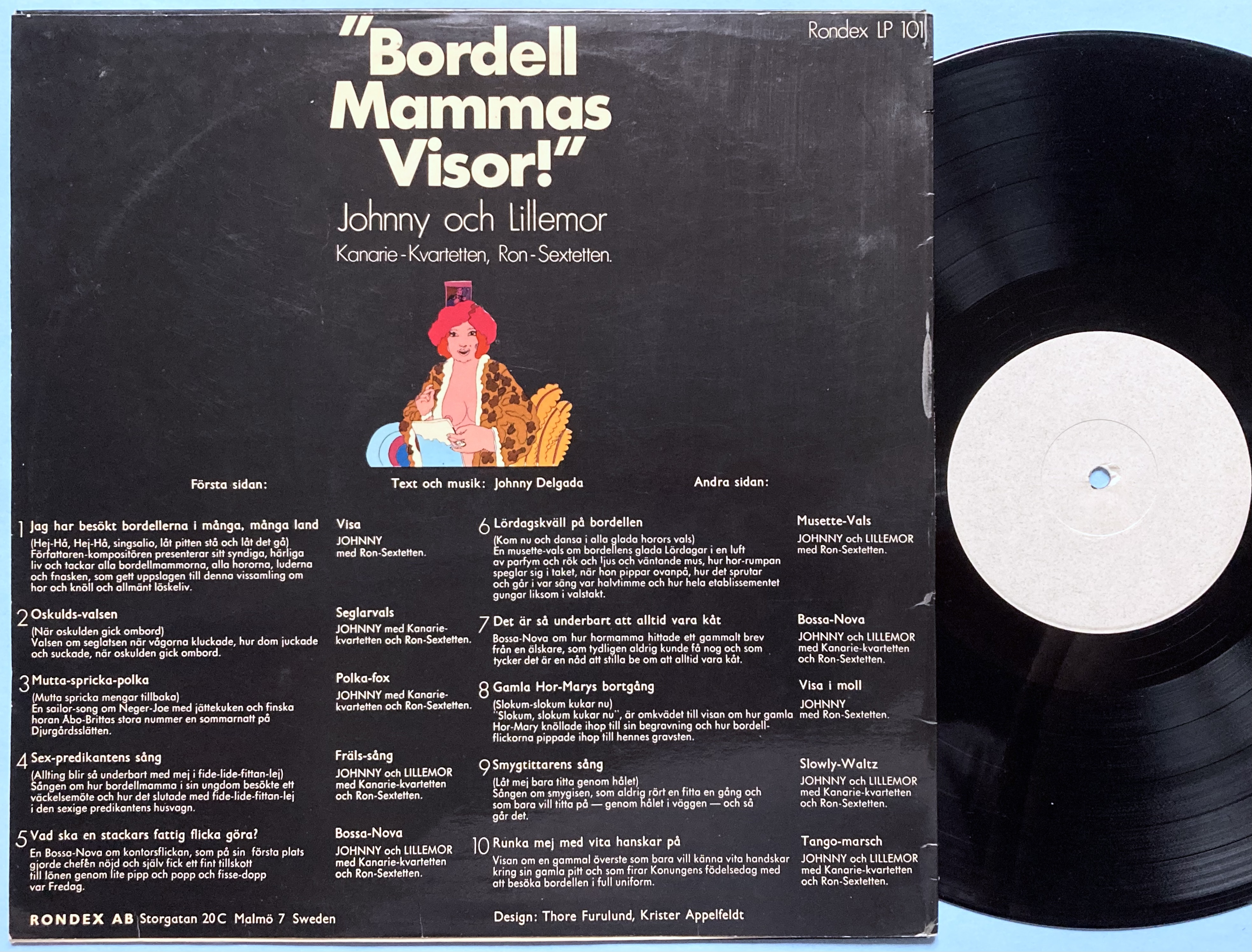 BORDELL MAMMAS VISOR - Swe-orig 1969 TESTPRESS LP + Häfte - 2