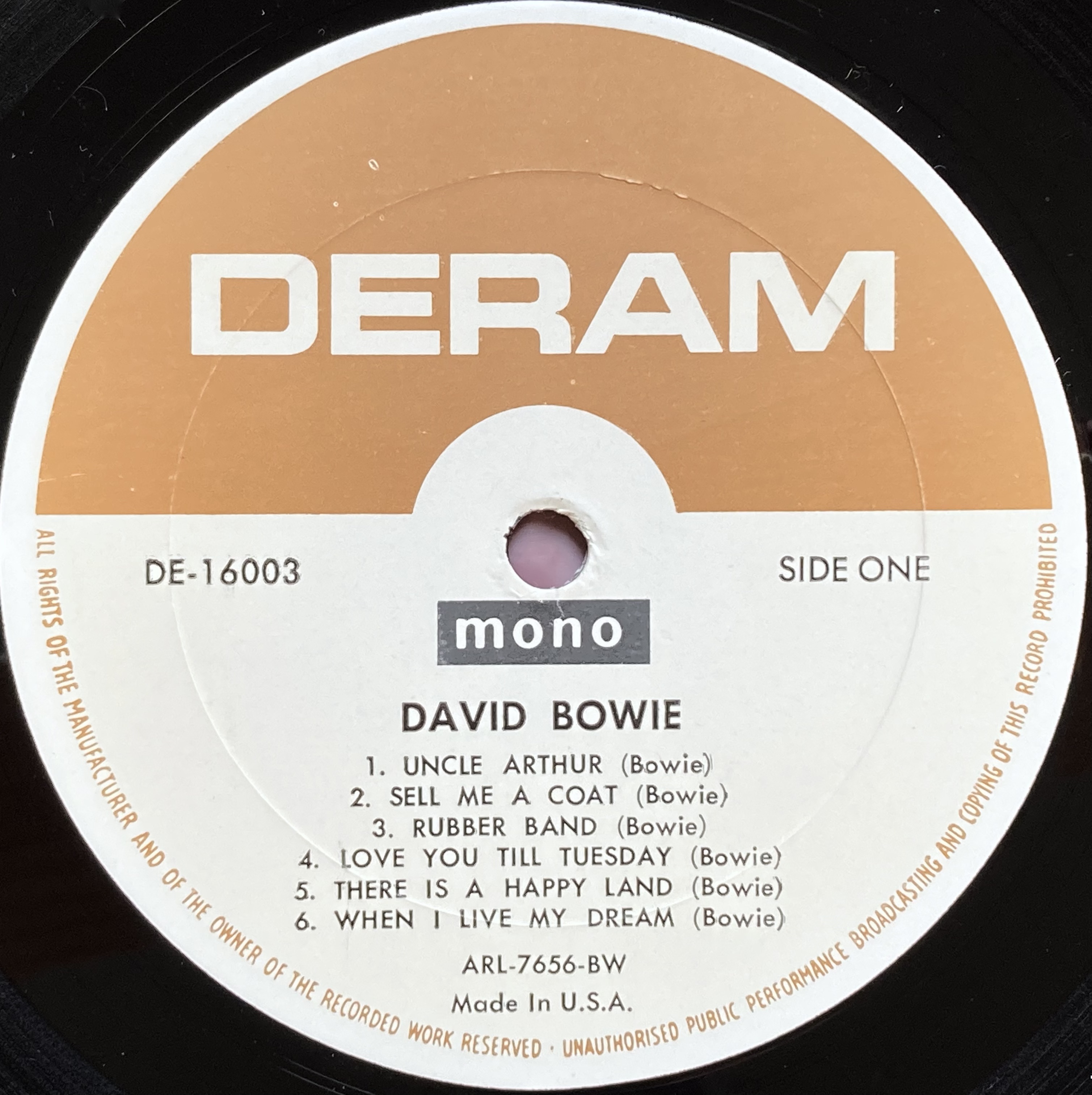 DAVID BOWIE - "same" US-orig LP 1967 - 4