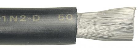 Skyllermarks 120mm strömkabel svart.  Per löpmeter 