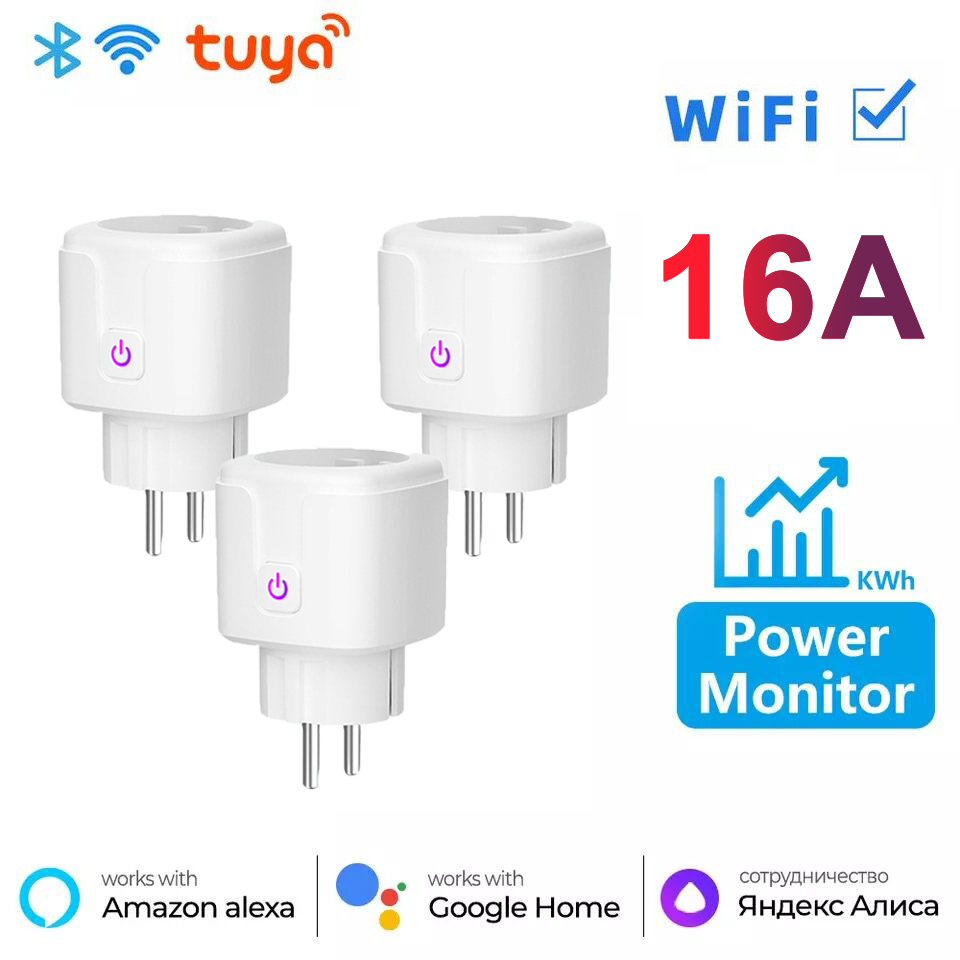 Strömbytare WiFi med APP, energimätare, 16A - 9