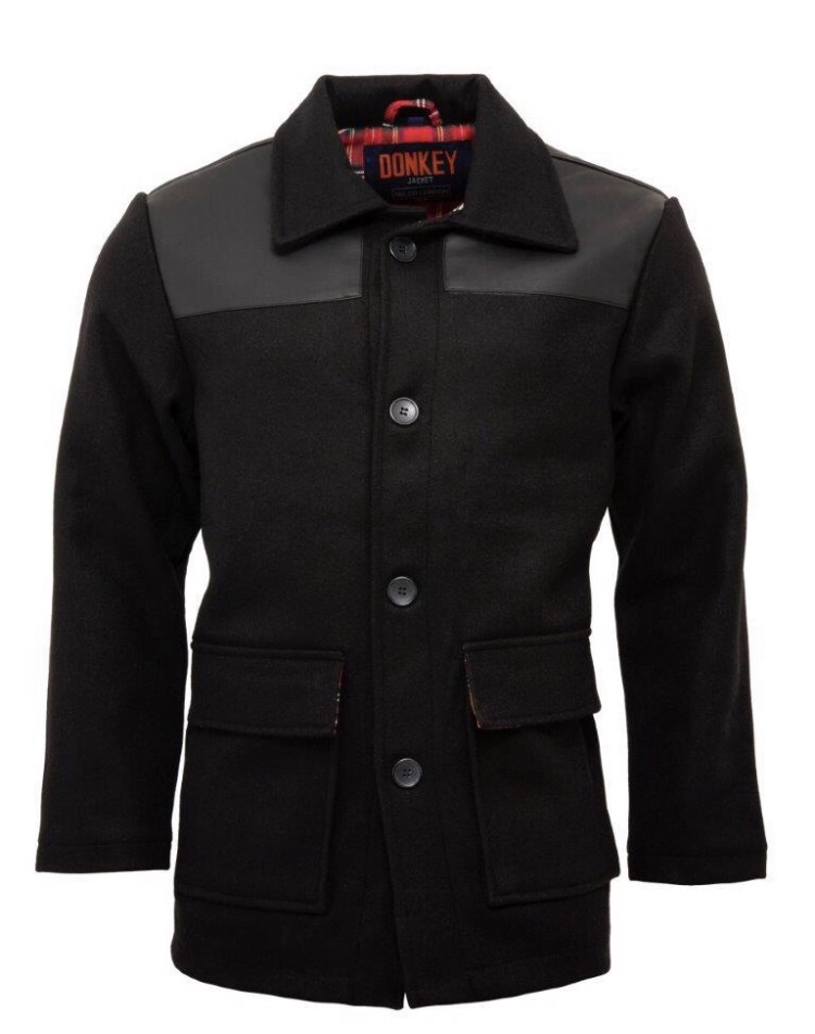 Mens donkey jacket whit PVC