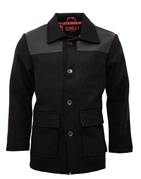 Mens donkey jacket whit PVC