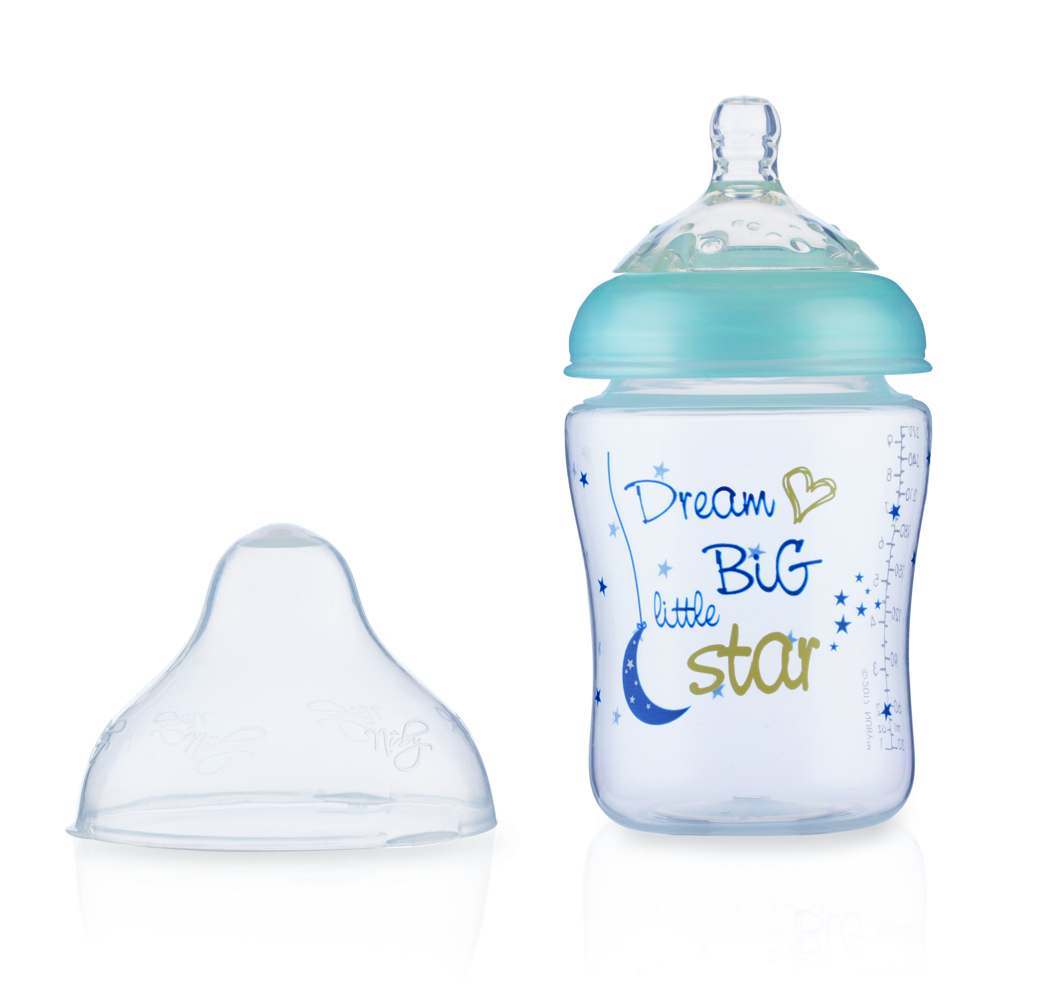 Nûby Nappflaska Little Moments 270 ml 0m+ Blue