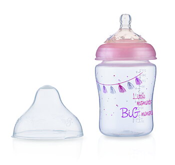 Nûby Nappflaska Little Moments 270ml 0m+ Pink 