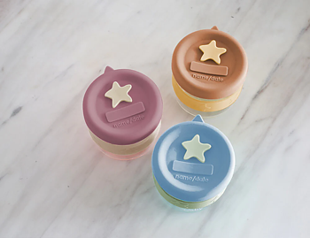Cherub Baby Matburk Glas/Silikon 2x180 ml - Caramel & Mimosa