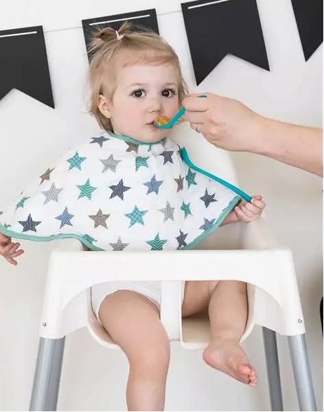 Nûby 2N1 muslin burp cloth and bib - 0m+ - 3