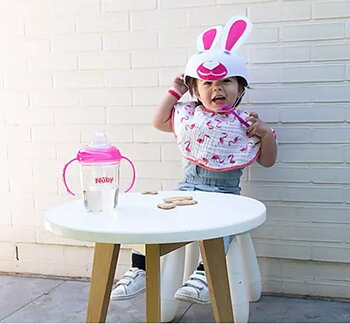 Nûby 2N1 muslin burp cloth and bib - 0m+
