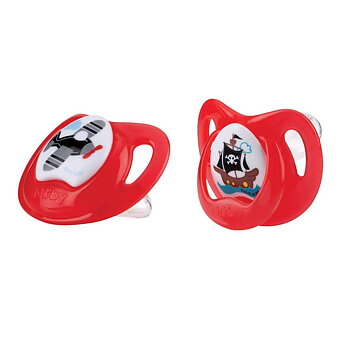 Nûby Napp Orthodontic with nubs - 2pack - 0-6m