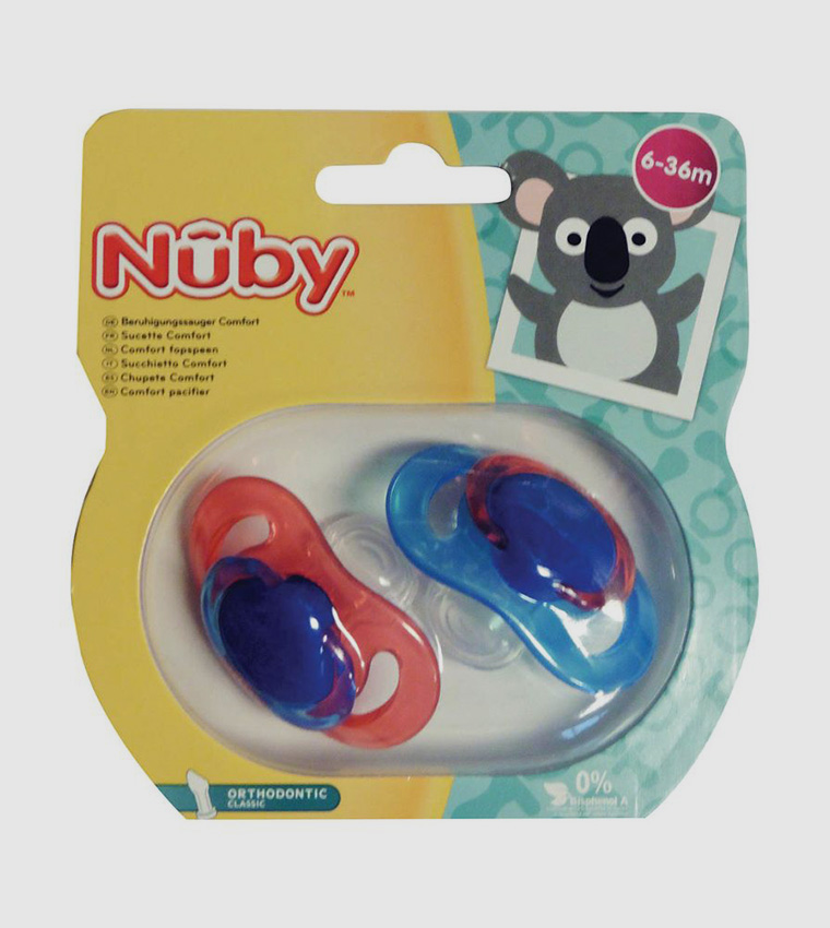 Nûby Napp Classic orthodontic 2-pack - 6-36m - 2