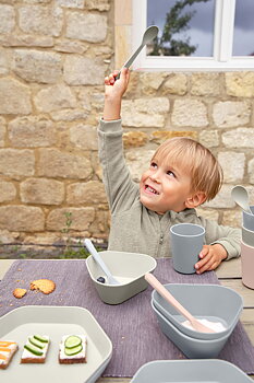 Lässig Skedar Set Geo 4p - Warm Grey