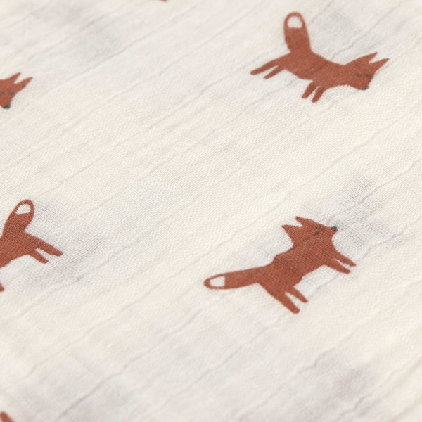 Lässig Swaddle & Burp Blanket M Little Forest Fox - 9