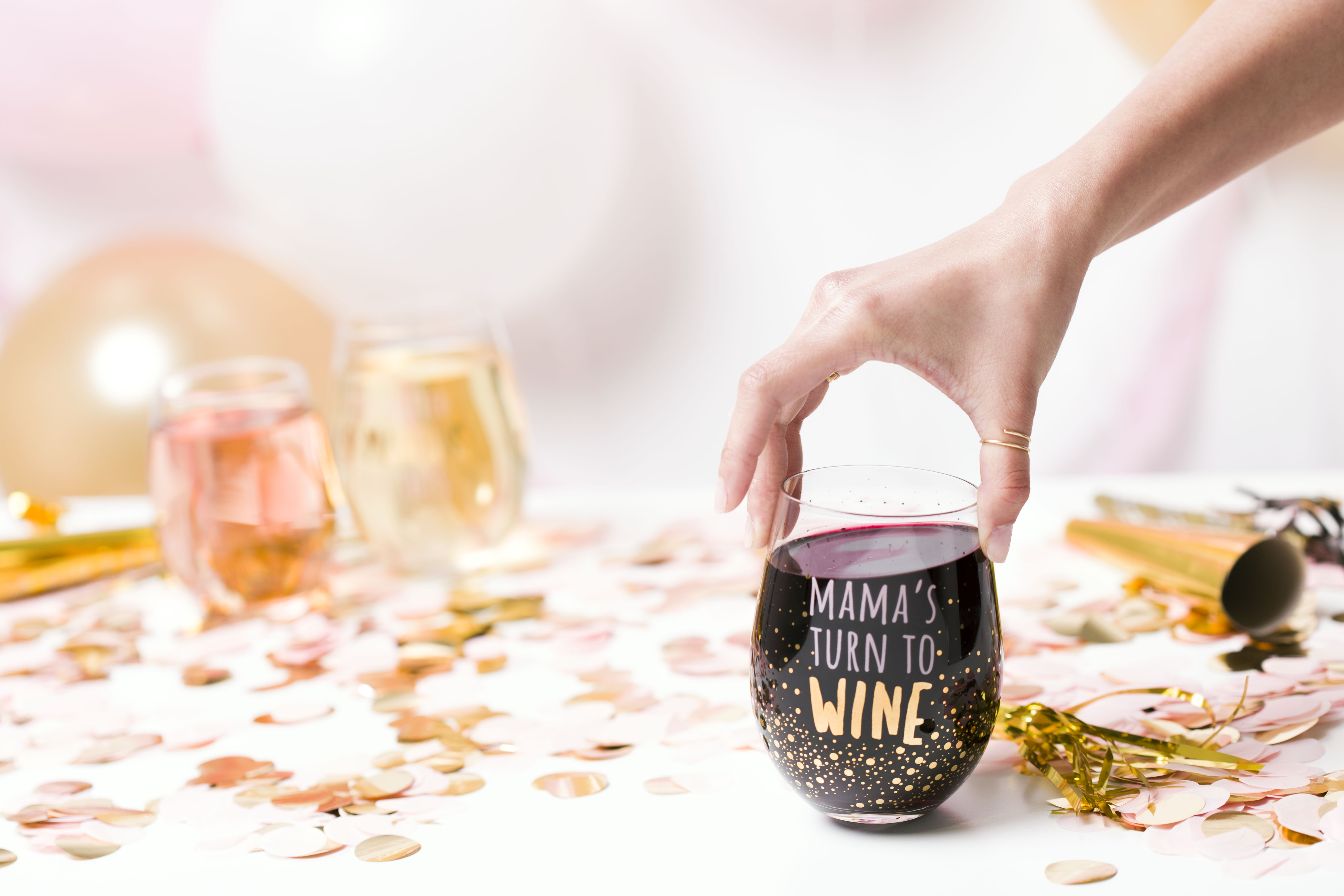 "Mama's Turn to Wine" Wine Glass - 4