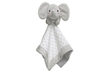 Elephant Lovey Blanket Gray